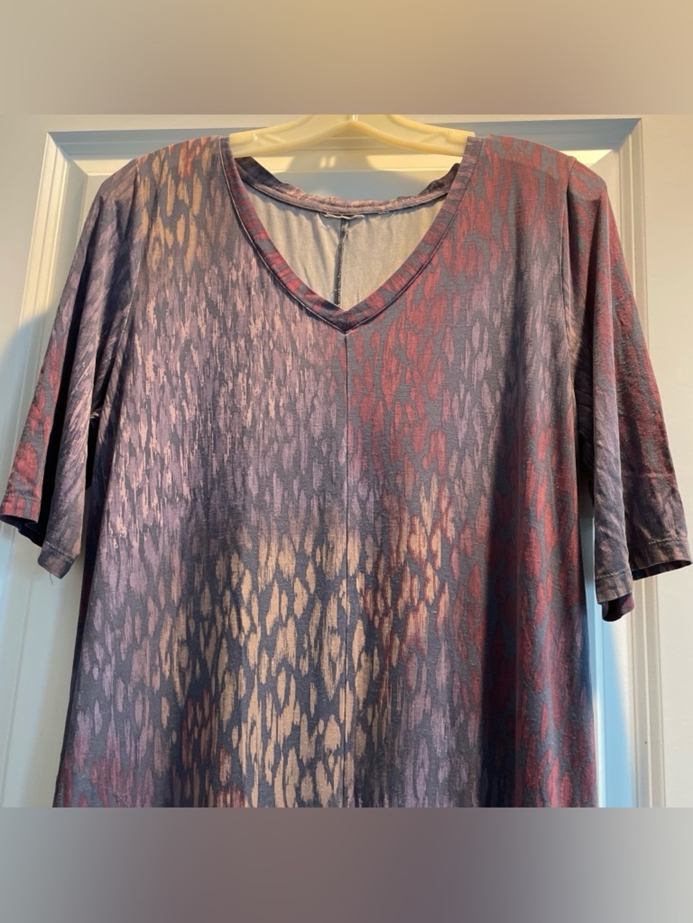 Bohemian Style Maxi Dress Animal-Tie-dye Vibes Abstract Relaxed Vacation Travel - Picture 2 of 13